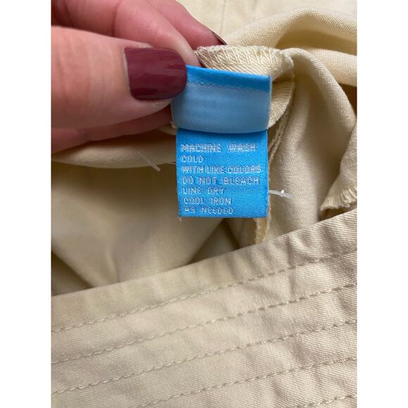 J. McLaughlin NWOT Cotton Mini Skirt Womens Size‎ 10 Cream Preppy Fall - Picture 9 of 9